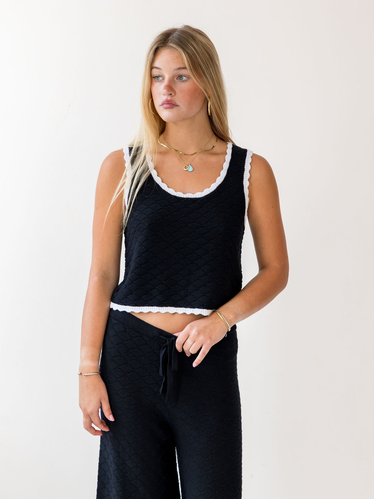 Teddy Diamond Knit Cami