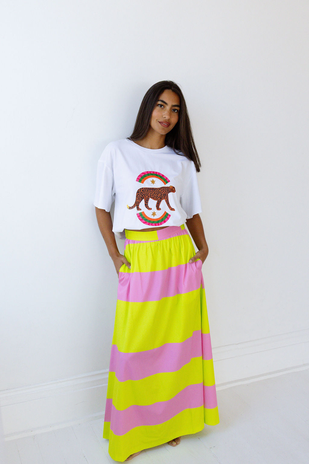 Daphne Skirt - Cabana Stripe
