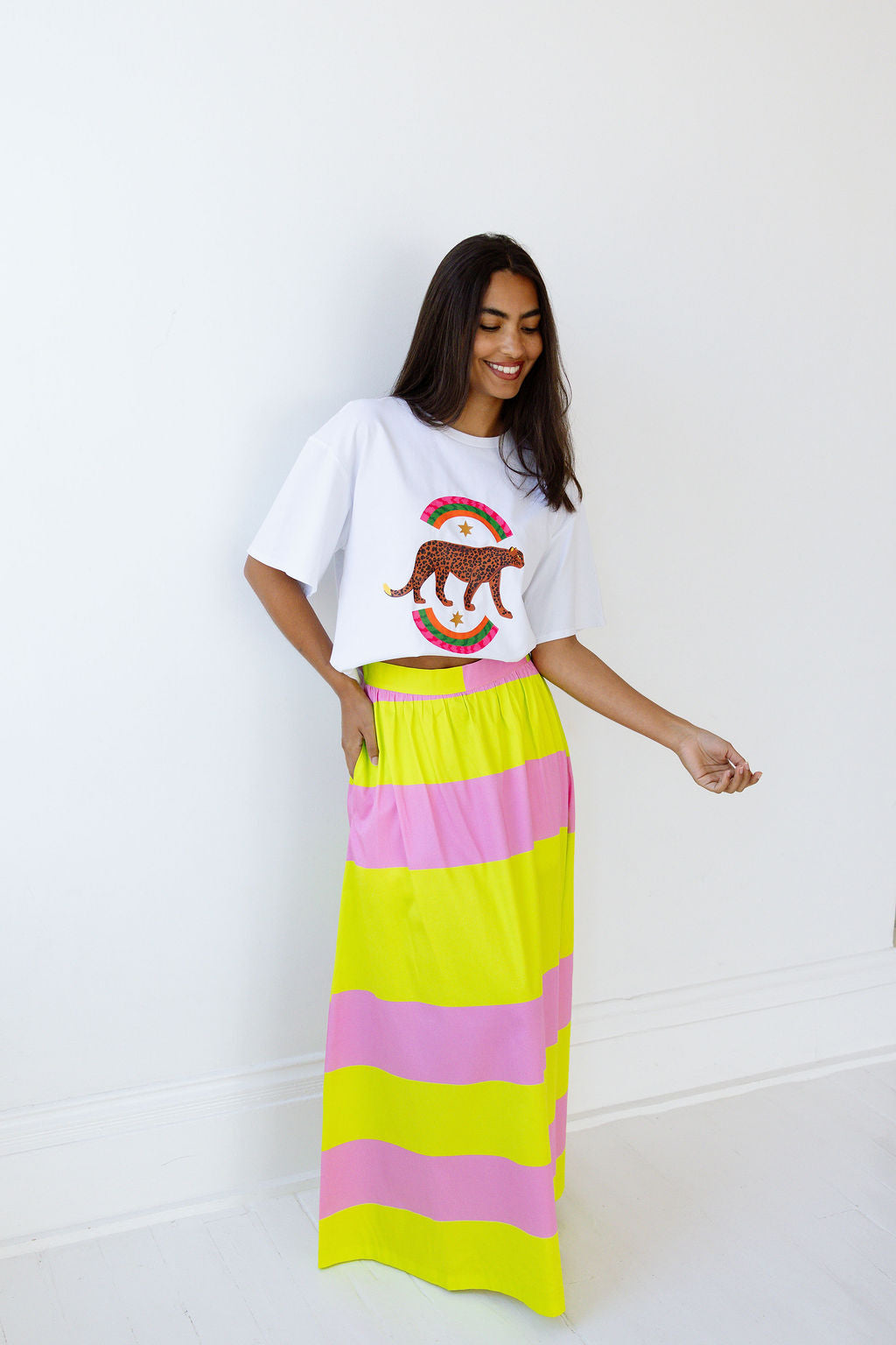 Daphne Skirt - Cabana Stripe