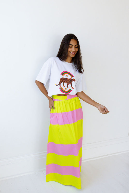 Daphne Skirt - Cabana Stripe