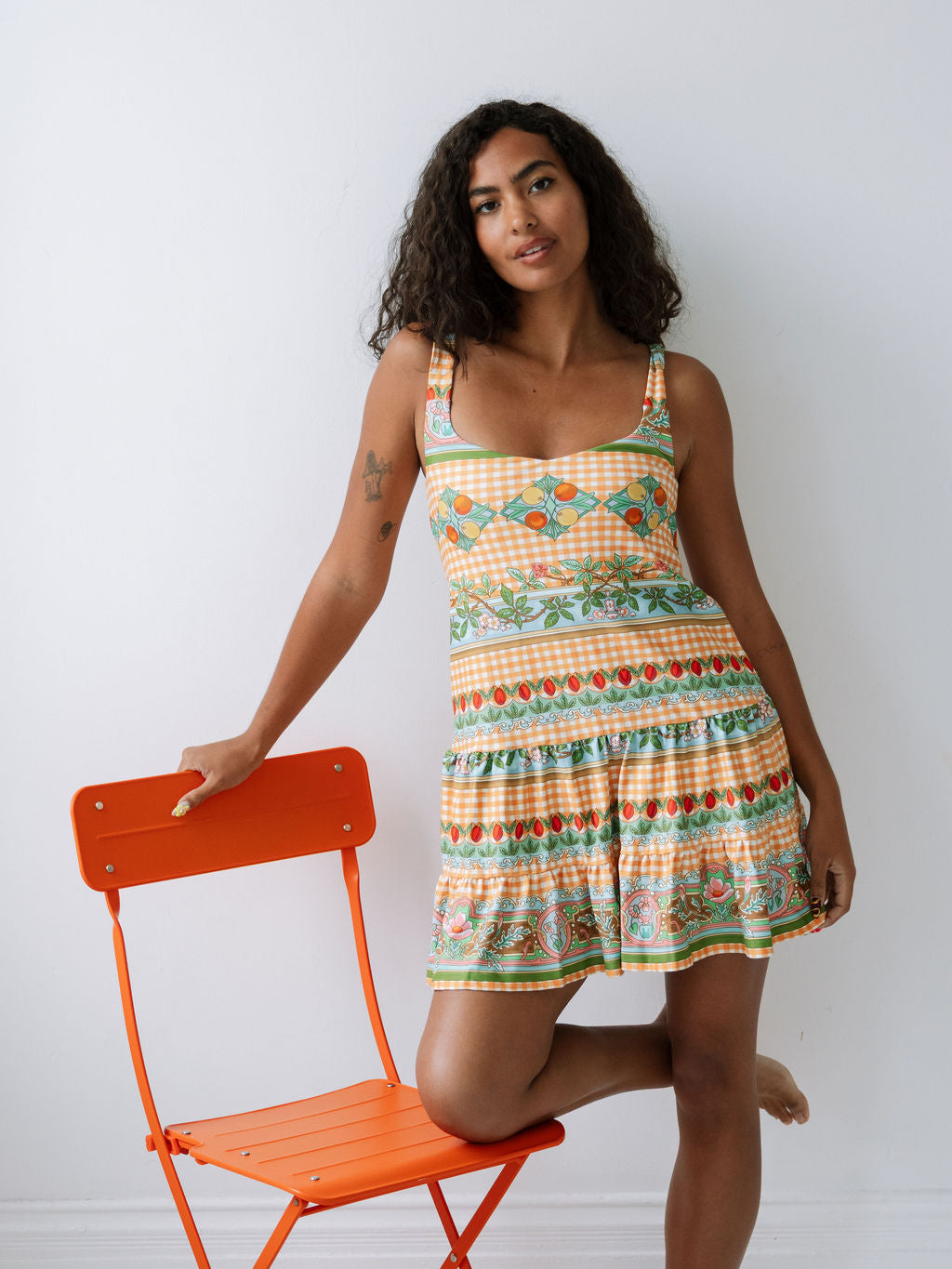 Ines Dress - Garden Gingham