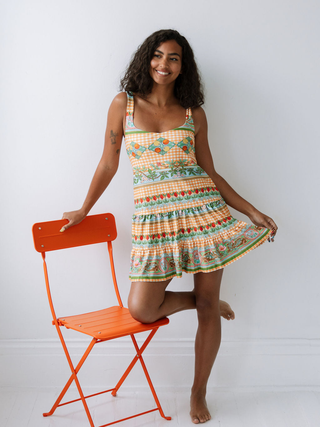Ines Dress - Garden Gingham