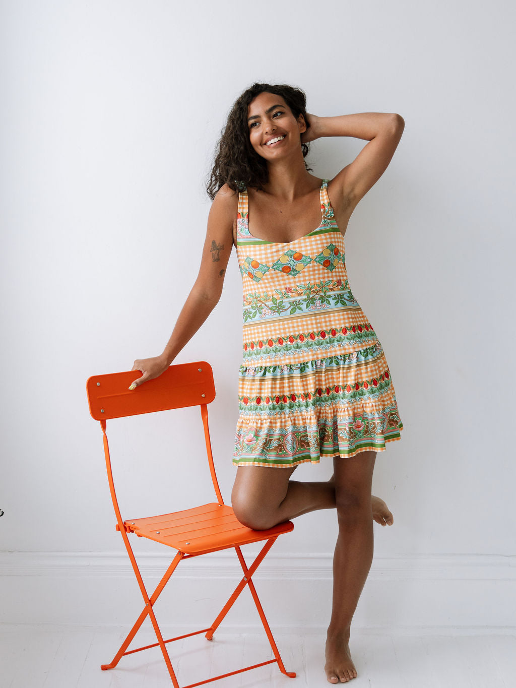 Ines Dress - Garden Gingham
