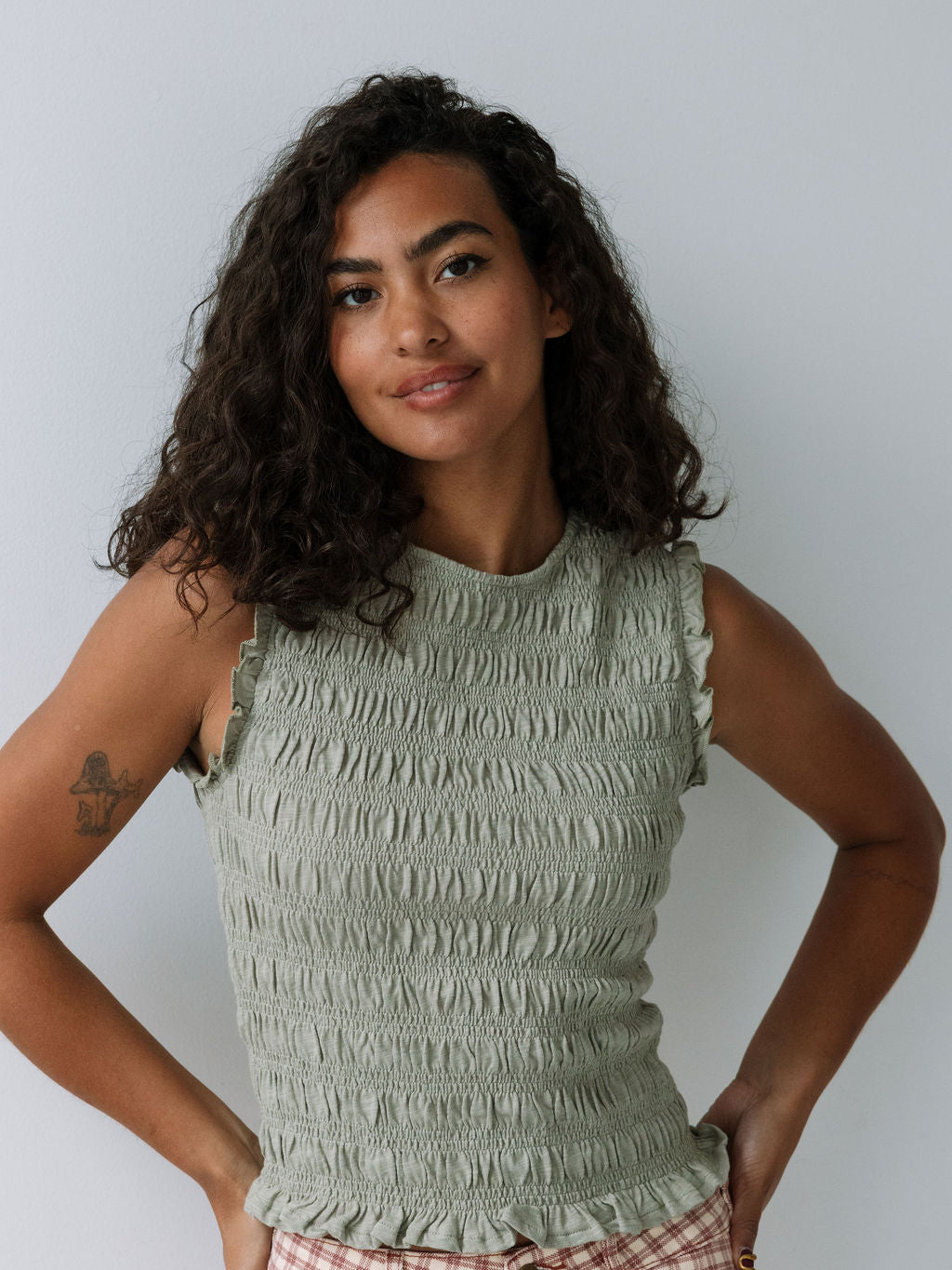 Sayre Smocked Tank