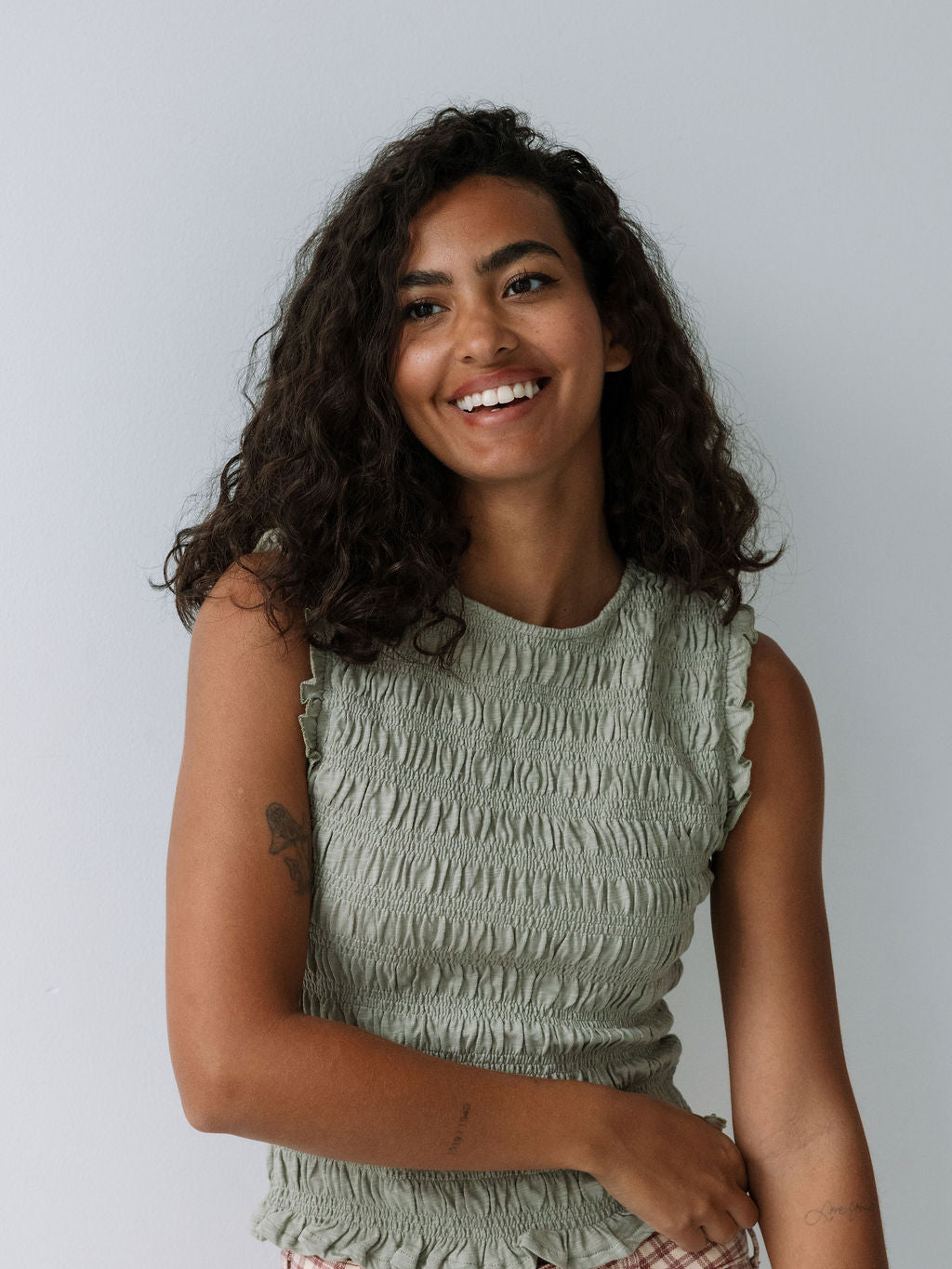 Sayre Smocked Tank