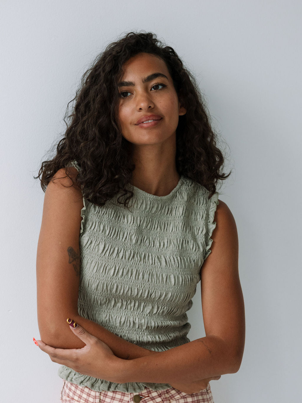 Sayre Smocked Tank