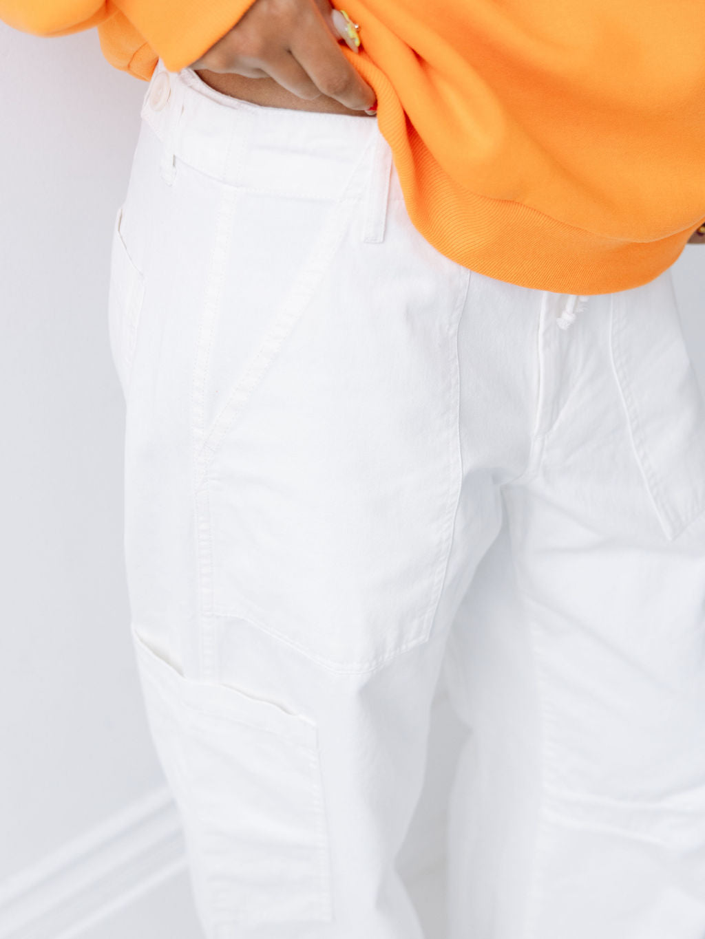 Pistola Sabrina Utility Pants - White