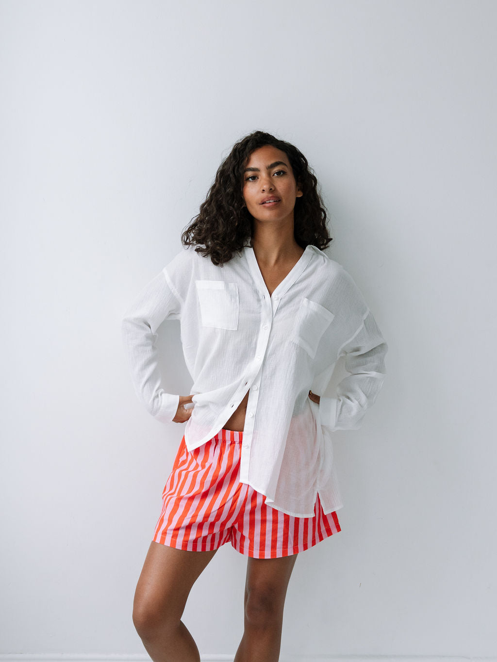 Essential Cotton Button-Up