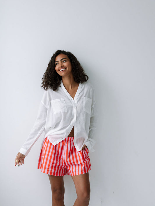 Essential Cotton Button-Up