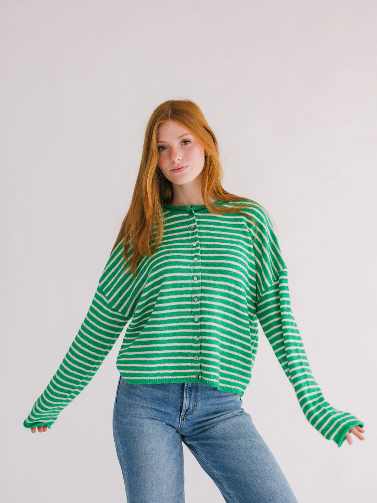 Dean Striped Cardigan