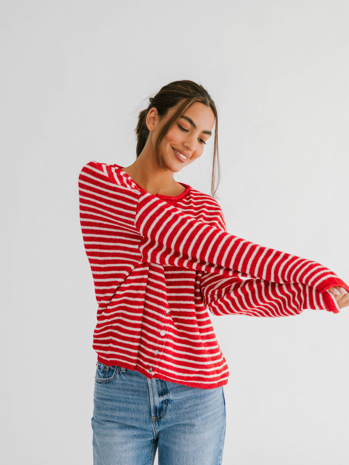 Dean Striped Cardigan