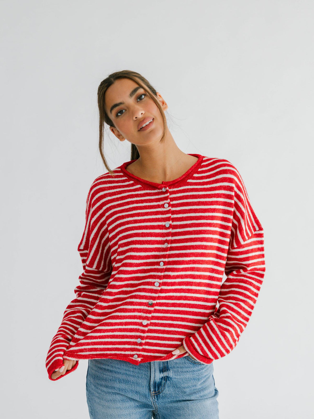 Dean Striped Cardigan