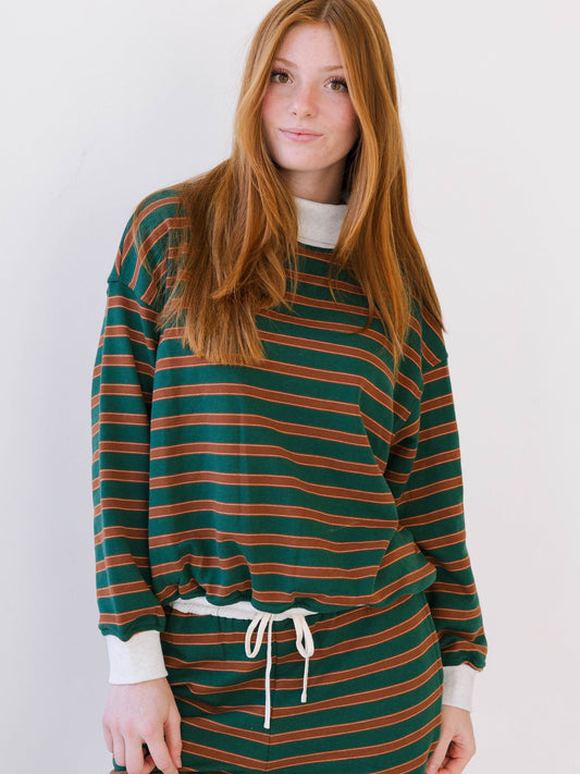 Rowan Stripe Mockneck