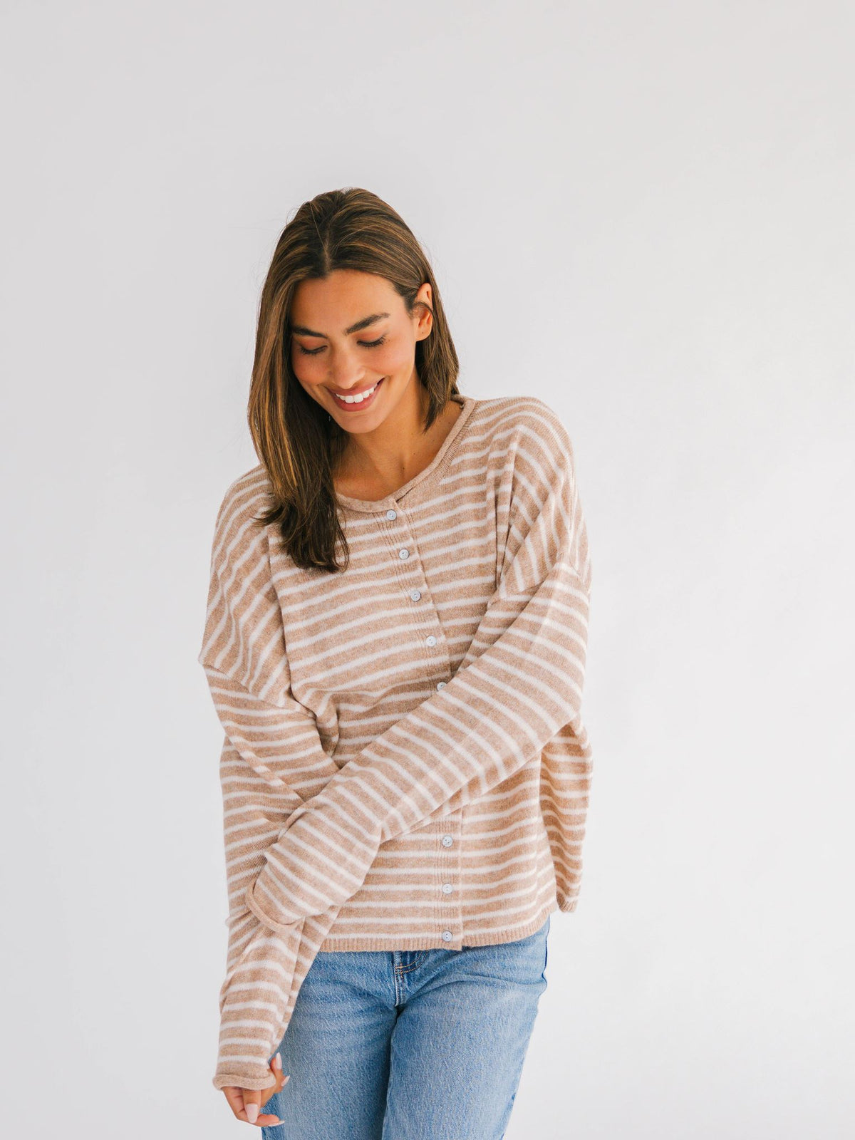 Dean Striped Cardigan