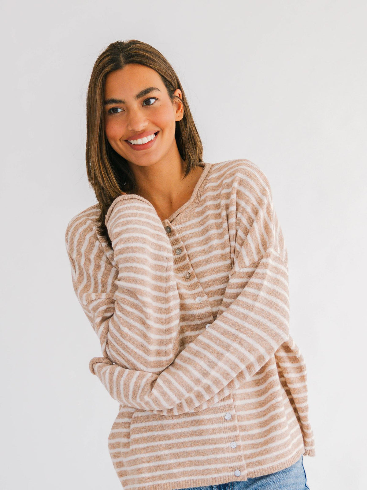 Dean Striped Cardigan