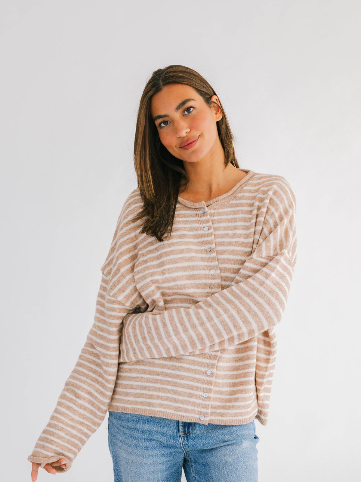 Dean Striped Cardigan