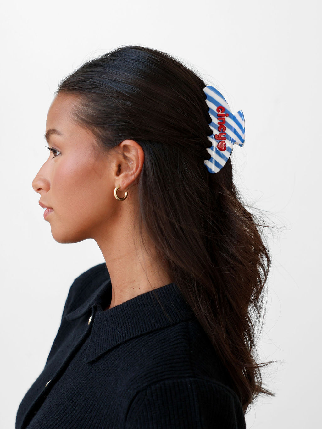 Blue Taffy Cincy Hair Claw