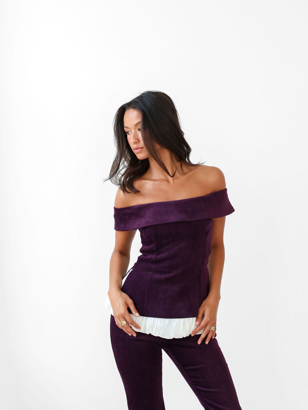 Plum Chenille Pants