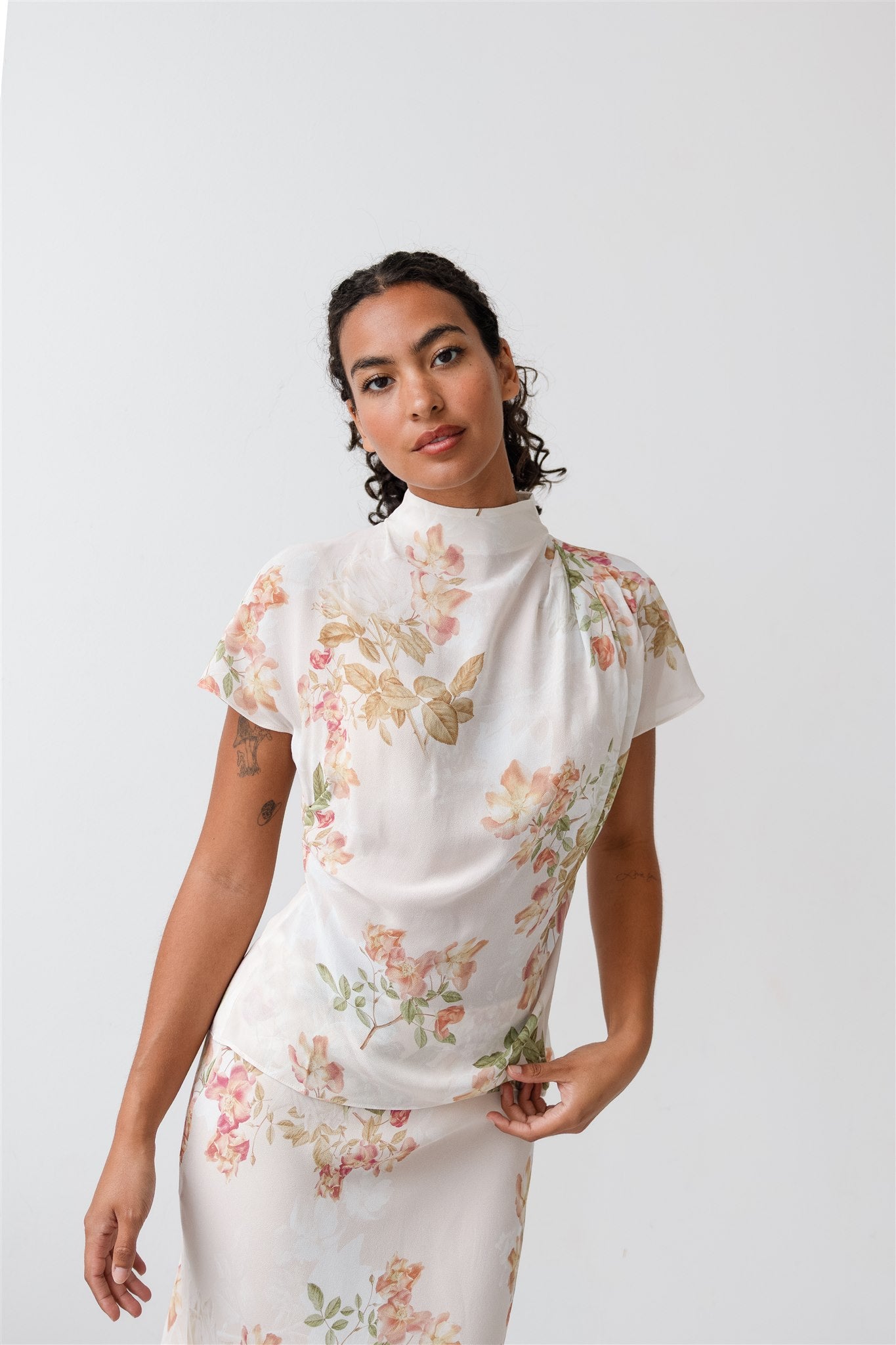 Graceful Top - Peach Rose