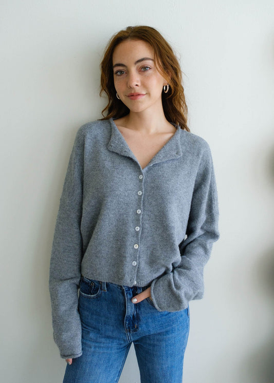 Heather Gray Piper Cardigan