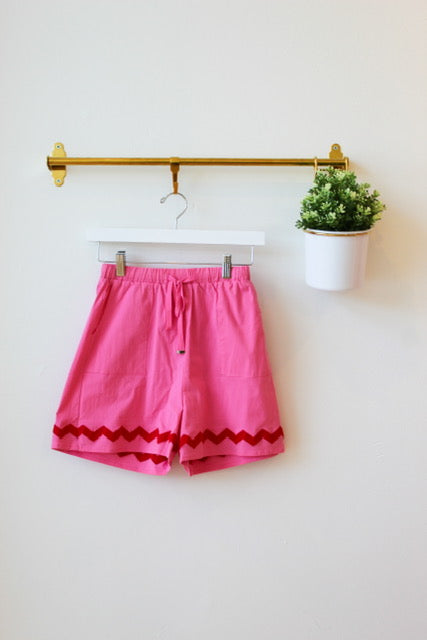 Pink Sunburst Shorts