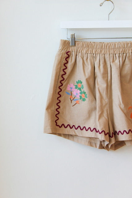 Raya Embroidered Shorts