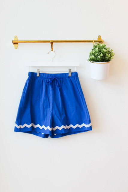 Blue Sunburst Shorts