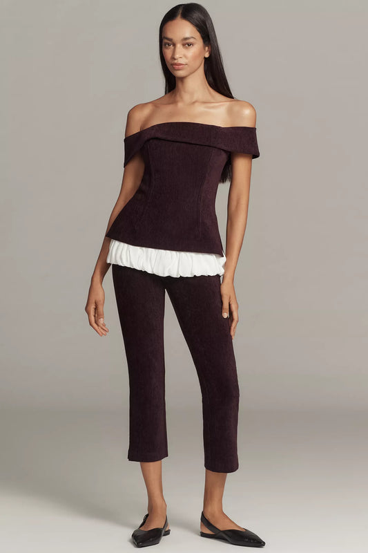 Plum Chenille Pants