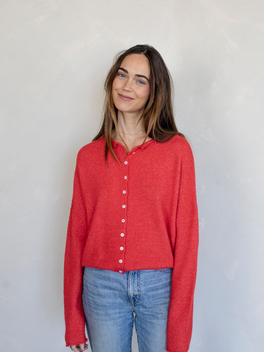 Red Piper Cardigan