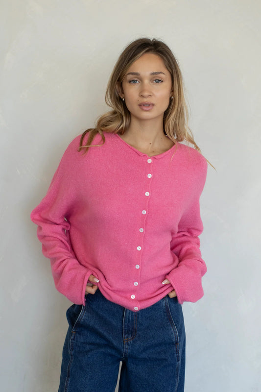 Rose Pink Piper Cardigan