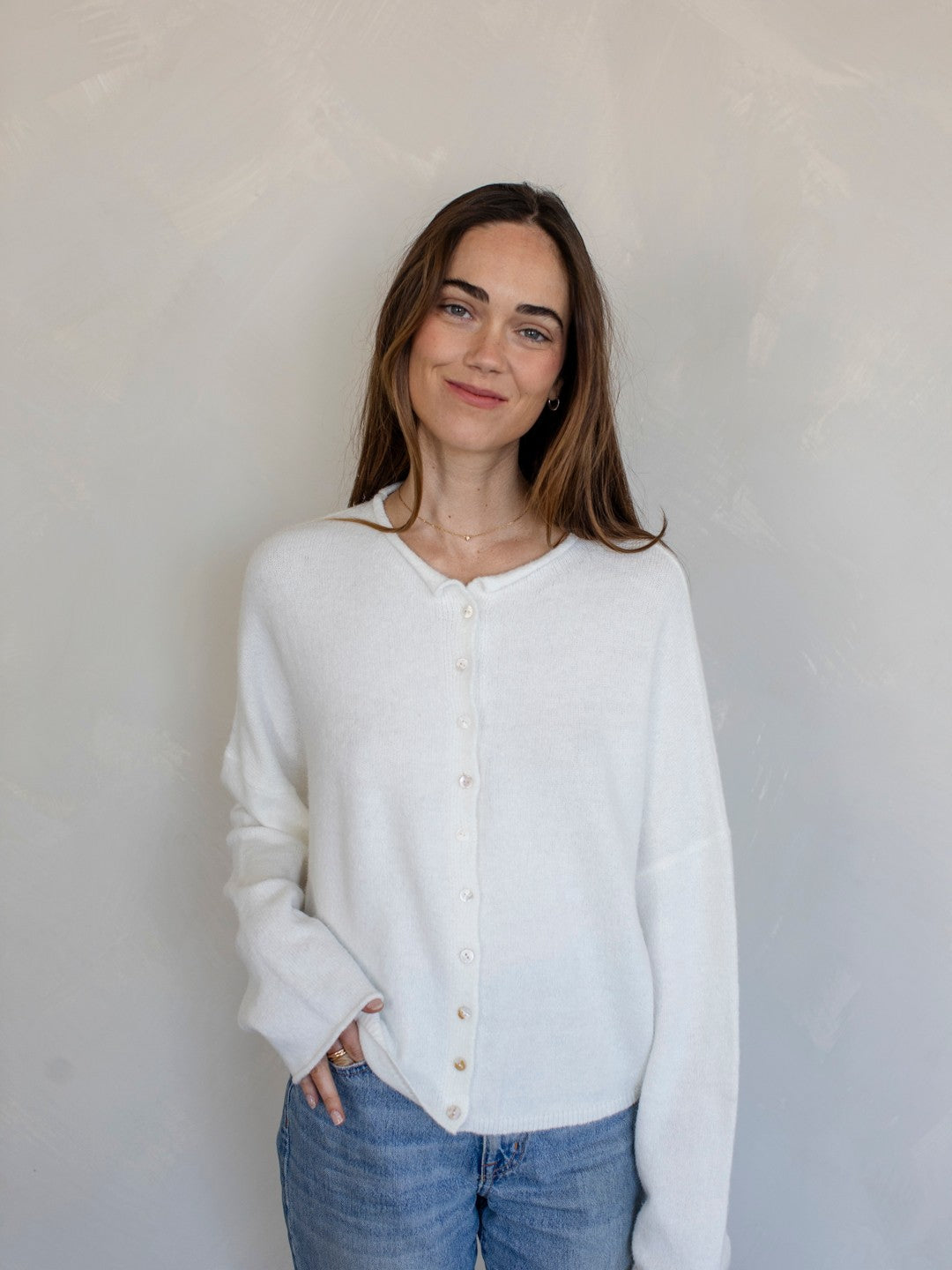 Snow White Piper Cardigan